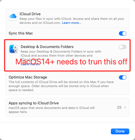iCloud Settings
